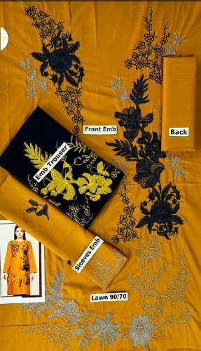 Brand Name Lime light, Lawn 2 Pcs suit