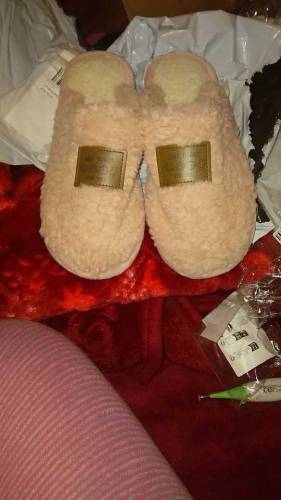Home Cotton Comfortable Warm slides