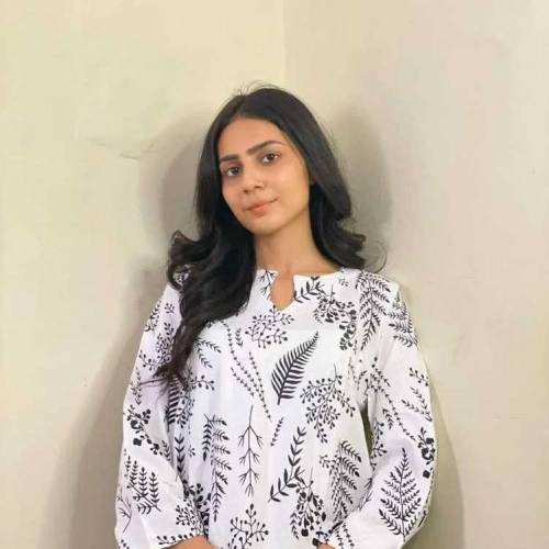 2 PCs woman stiched linen printed suit 