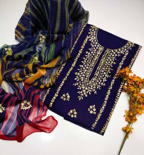 3pc Lawn embroidered suit 