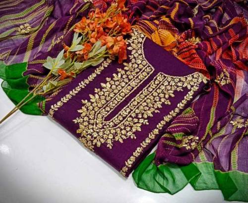 3pc Lawn embroidered suit 