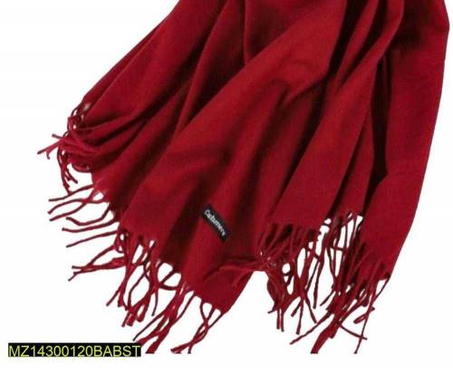 1pc Women's Pashmina Plain Shawl 