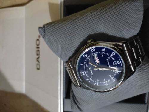 Casio -MTP-V006D-2BUDF-dial, width 38mm,dial height 11mm,5ATM