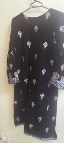 embroidered velvet suit