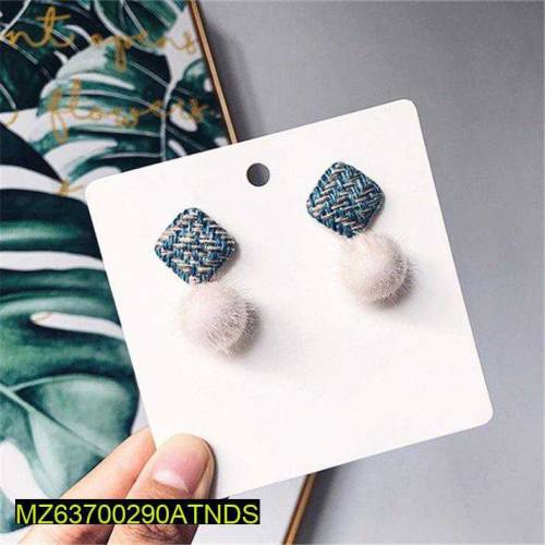 Fashion Square and Ball Shape Earrings 💖