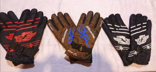 gloves for motorcycle cycle, cycle and outdoor use.