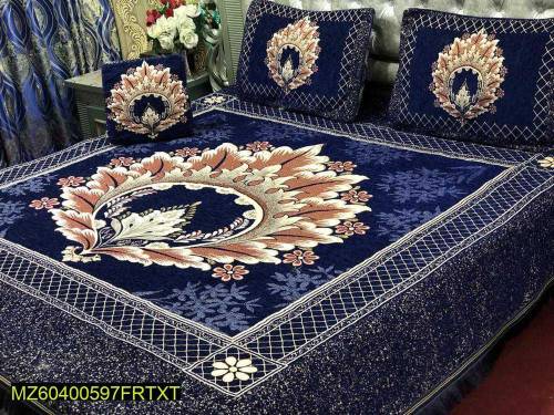 velvet 4pcs bedsheet