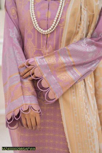 3 pcs Safwa Women Lawn Stitched Suits 