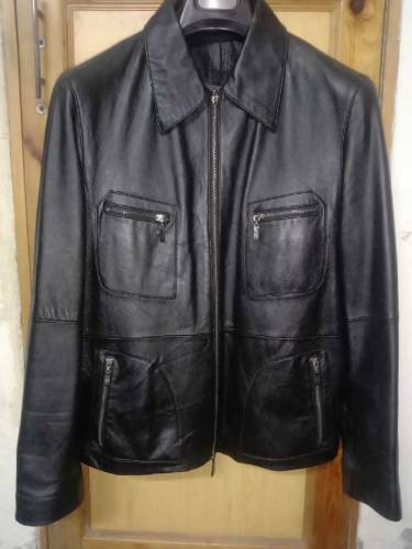 Real leather jacket for men and women 