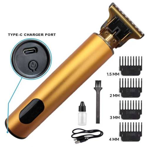 LCD 2 SPEED ADJUSTMENT VINTAGE T9 HAIR TRIMMER POWER DISPLAY - GOLD