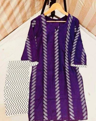 2 Pcs linen stitched 