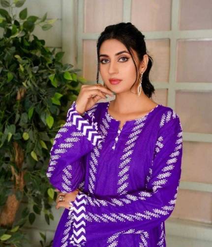 2 Pcs linen stitched 