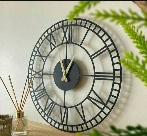 Abstract Art MDF Wood Wall Clock