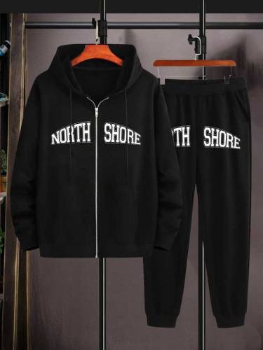 2 Pc's Men's Stitched Jersey Printed Tracksuit 