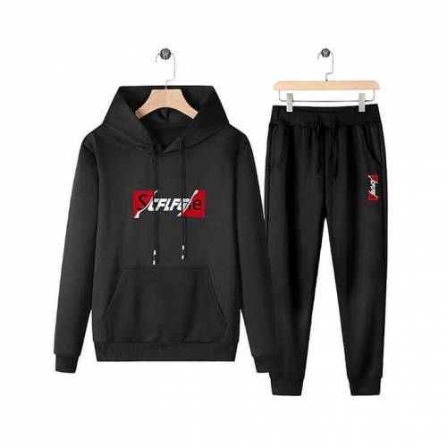 2 Pc's Men's Stitched Jersey Printed Tracksuit 