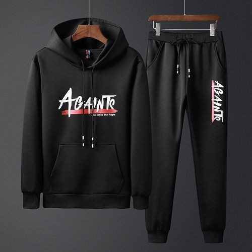 2 Pc's Men's Stitched Jersey Printed Tracksuit 