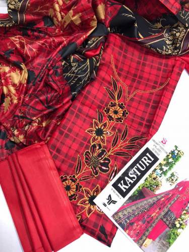 Bin Saeed Embroidered Digital Lawn 3 pc suit 