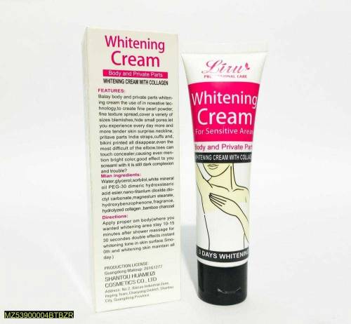 Whitening Cream With Collagen for Sensitive areas 