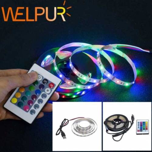 Rgb Waterproof Led Strip Light 5m Rgb Dc 12v Led Strip With Remote