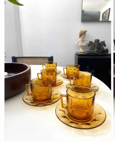 arco France branded cup with plates 6 