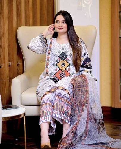 Swiss Lawn Digital Print Shirt 
