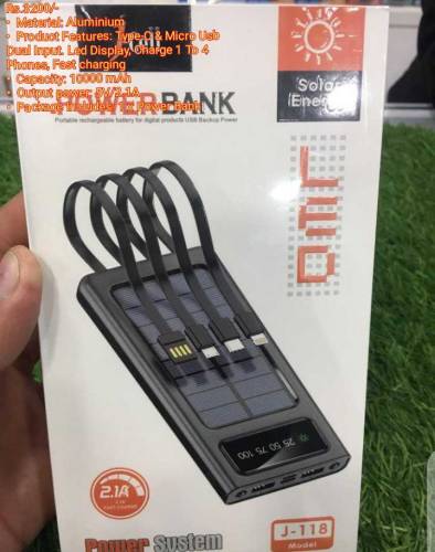 Power Bank Solar and Electric 