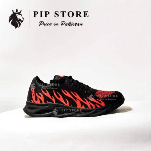 Men's Rubber Comfortable Joggers Red Fire.