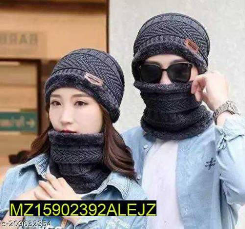 Beanie Cap and neck Warmer 