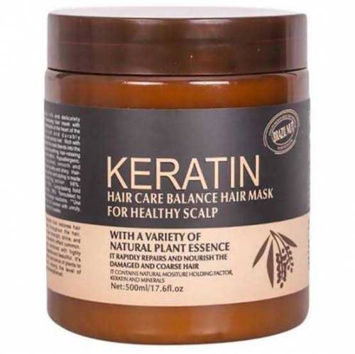 Keratin Hair Mask Brazil Nut for Healthy Scalp 500ml 