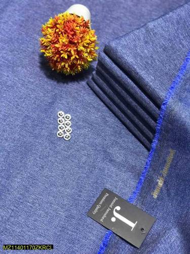 Men's unstitched wash and wear plain suit