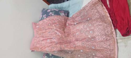 complete lenginga with mirror and zarii work