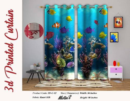 3D Digital Print Curtains