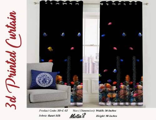 3D Digital Print Curtains