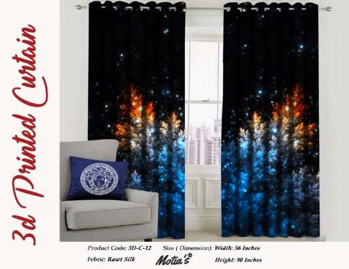 3D Digital Print Curtains
