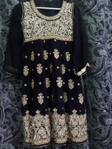 chiffon frock and maisuri trouser