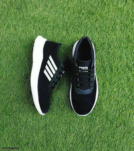 Men's Running Breathable Mesh Shoes, Black 