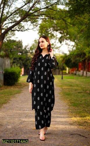 2pcs women stiched linen suit( Free Home Delivery )