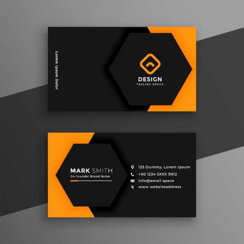 i will make a moder business card for you 