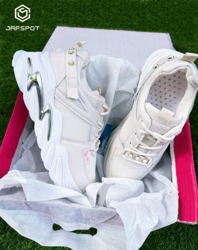 Women's Rexine Rhinestones Joggers 