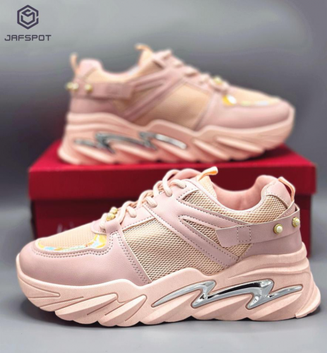 Women's Rexine Rhinestones Joggers 