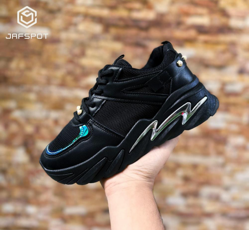 Women's Rexine Rhinestones Joggers 