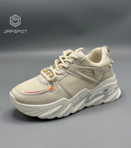 Women's Rexine Rhinestones Joggers 