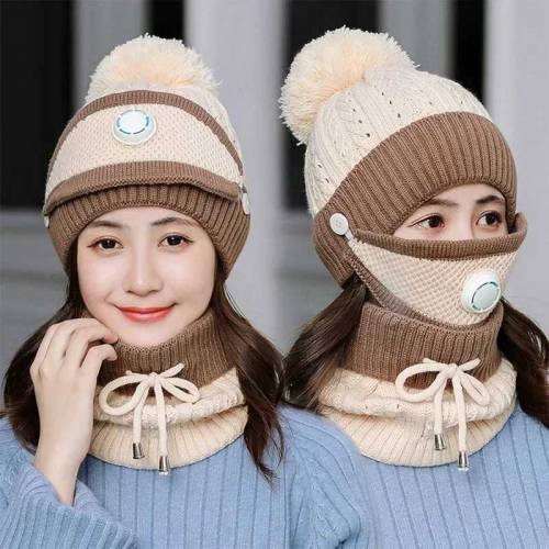 branded wool cap for women