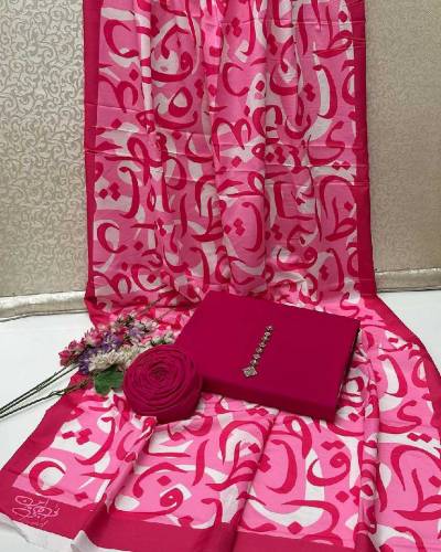 Ladies 3 Pcs (Unstitch)pp