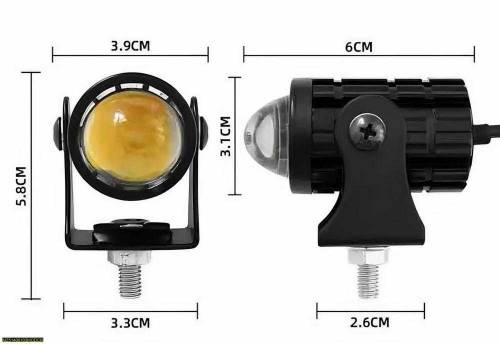 Dual Color Bike LED Fog Light