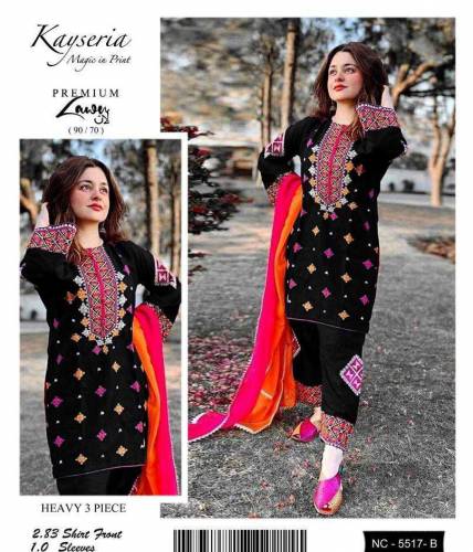 •  Fabric: Lawn•  Shirt Front: Embroidered•  Neckline: Embroidered Pat