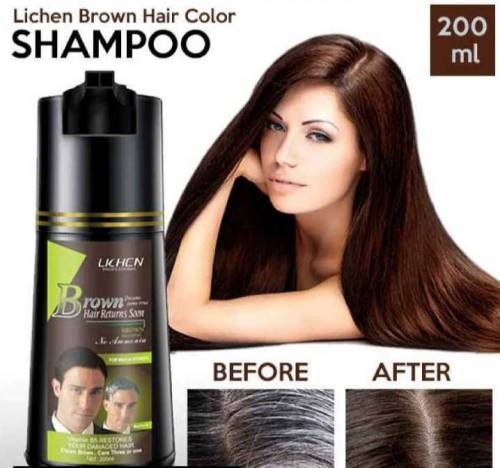 Instant Shine Hair Color Shampoo Brown 