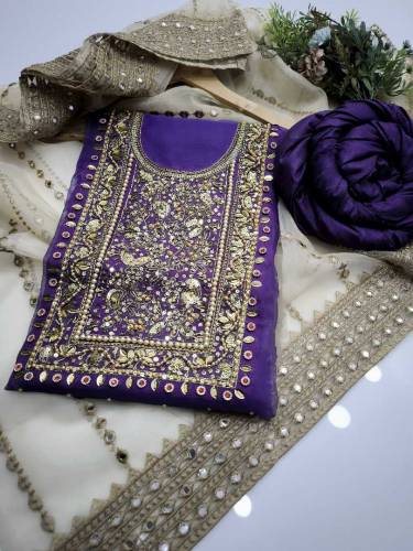 *New Special Made Handmade Party Wear 3pc Dress