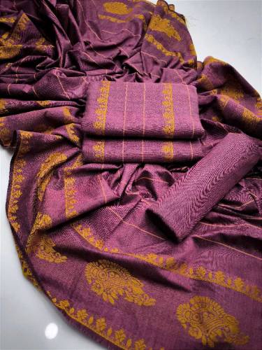 *Winter Multani Khaddi Khaddar Jacquard 3pc Dresses