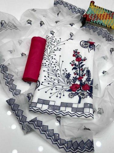 🔥New Summer Collection🔥Stuff Lawn Work PhulkariShirt Gala Gall Embroid